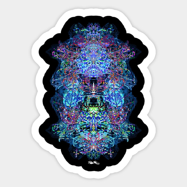 Meditation psychedelic fantasy Sticker by MetaRagz